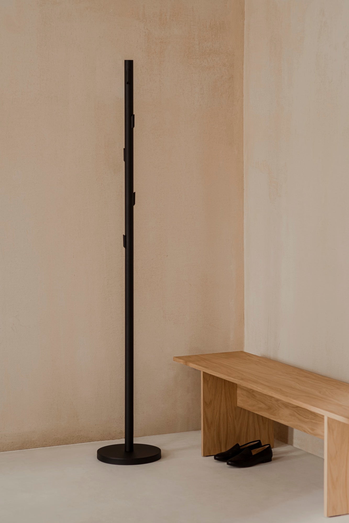 Don't let your hallway go unnoticed - make a statement with our collection of modern furniture. Browse coat racks, benches, poufs, stools, narrow sideboards, umbrella stands, and table consoles for small, japandi hallways. Entrance hall ideas.